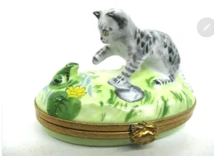 Kitten With Frog