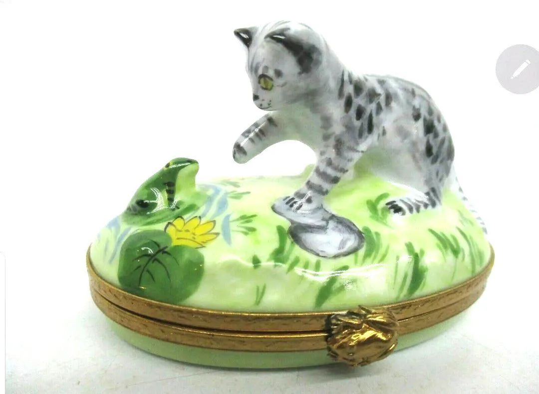 Kitten With Frog