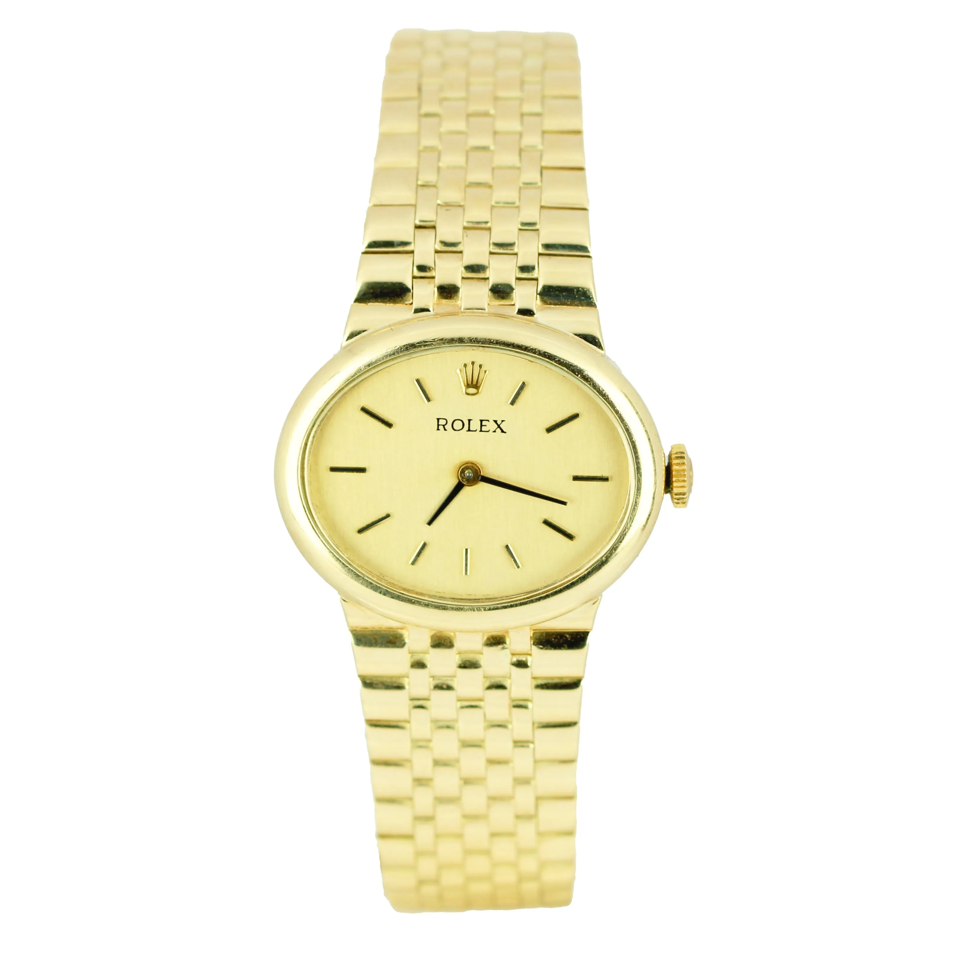 Ladies Vintage Rolex 8383 14K Yellow Gold Champagne 46.2g Manual Watch