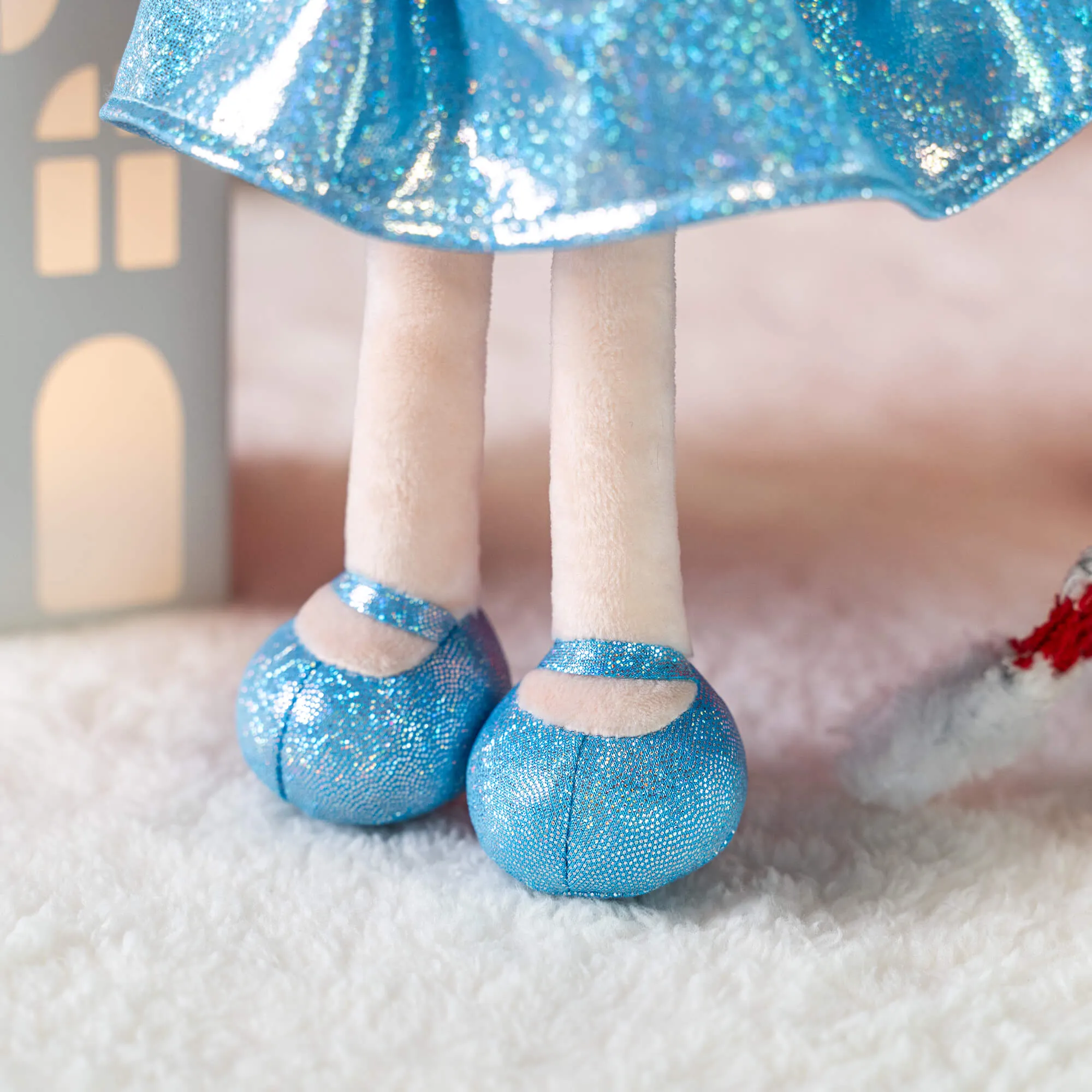 Lazadagifts 12-inch Personalized Fashion Girls Stars Glitter Girls Blue