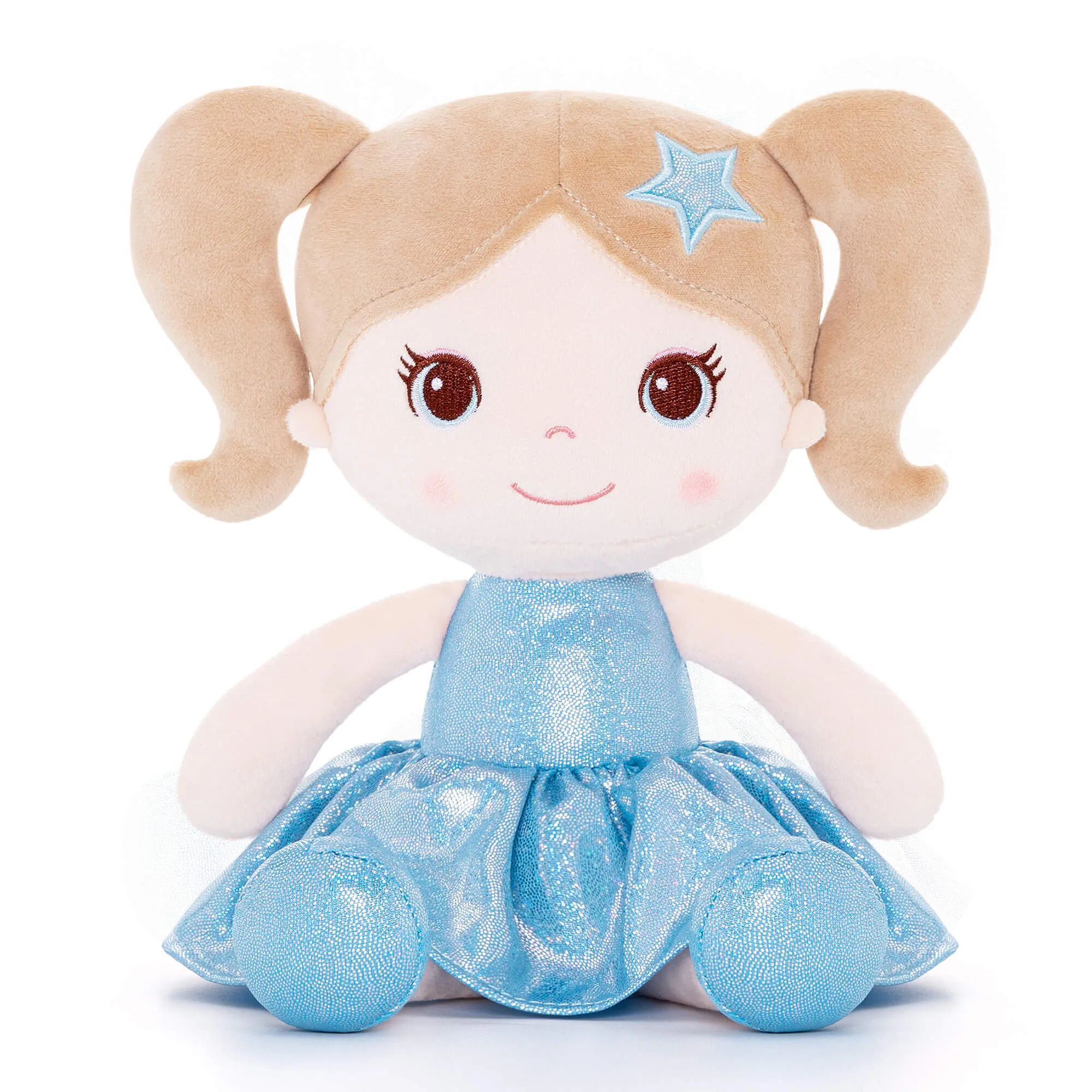 Lazadagifts 12-inch Personalized Fashion Girls Stars Glitter Girls Blue