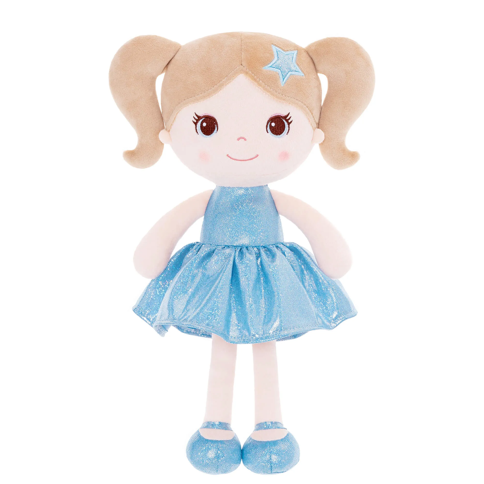 Lazadagifts 12-inch Personalized Fashion Girls Stars Glitter Girls Blue