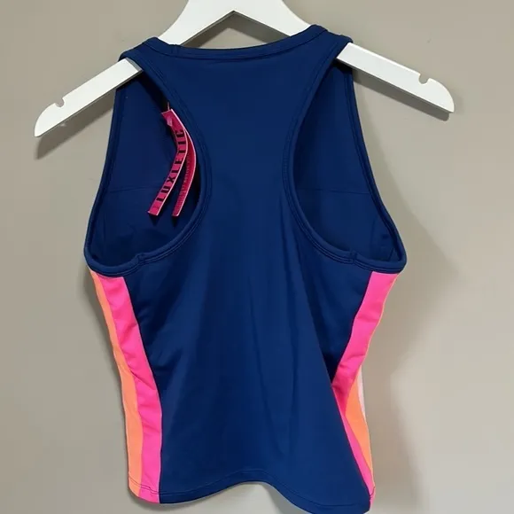 LILLY PULITZER UPF 50  Vanti Bra Tank Top Blue Pink Orange Sz M NEW