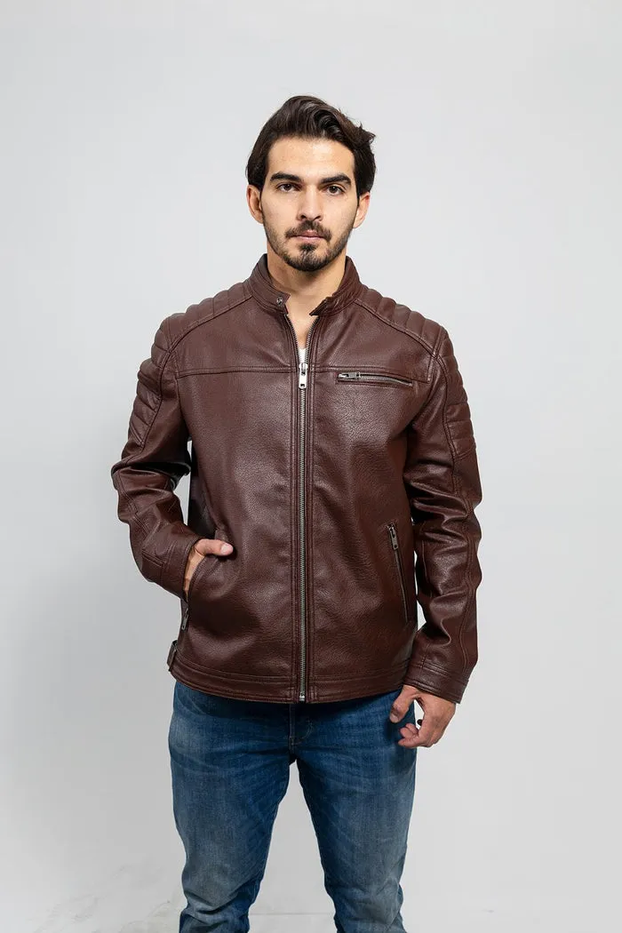Logan - Men's Vegan Faux Leather Jacket
