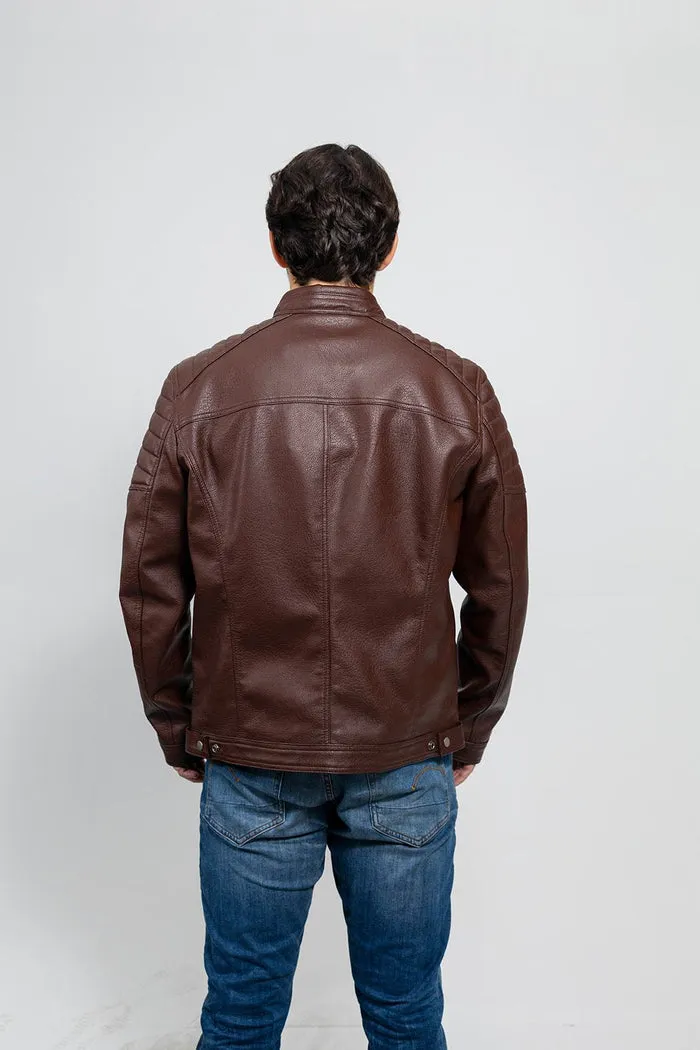 Logan - Men's Vegan Faux Leather Jacket