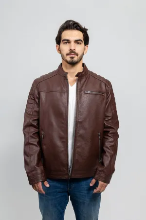 Logan - Men's Vegan Faux Leather Jacket