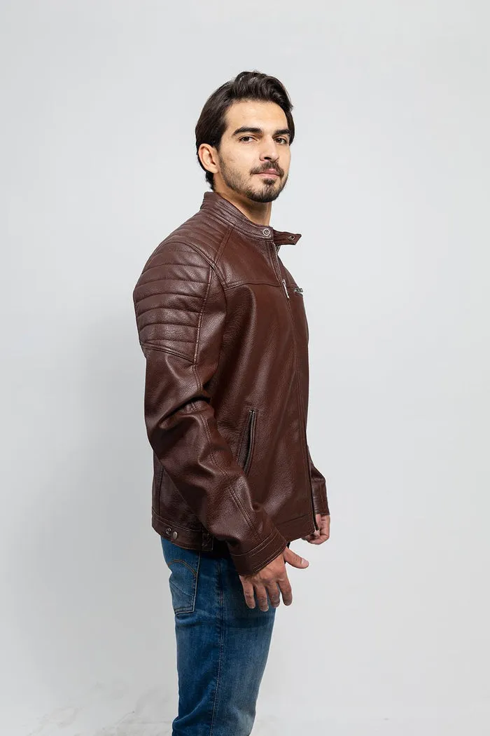 Logan - Men's Vegan Faux Leather Jacket