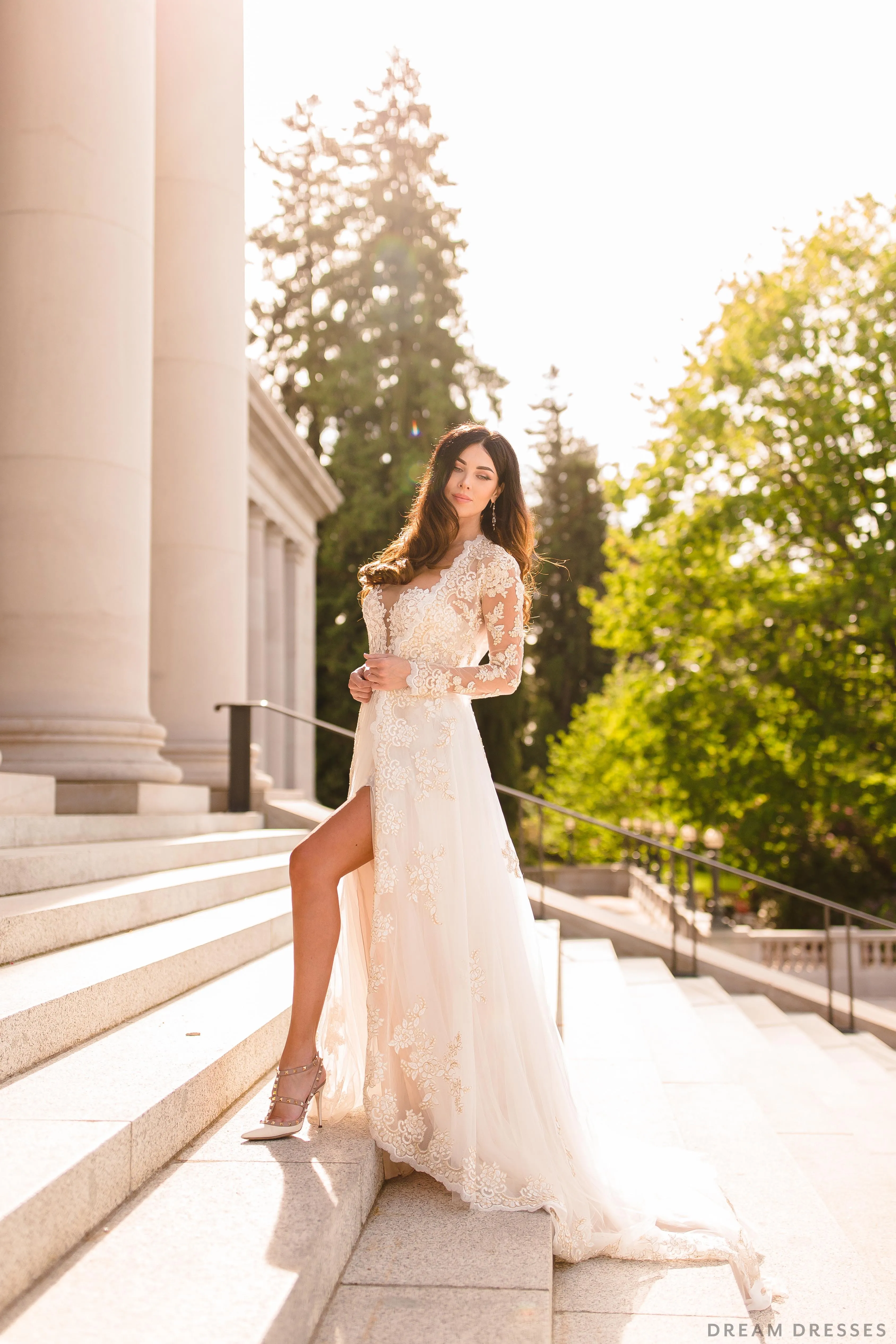 Long Bridal Cape Jacket (#BRISA)