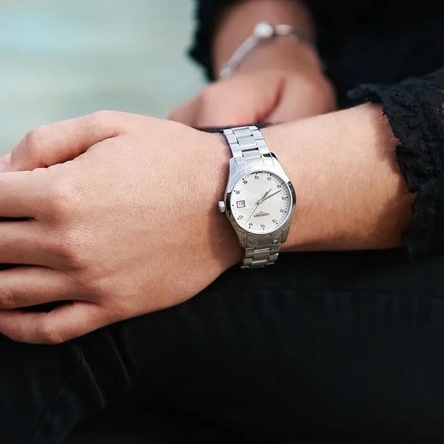LONGINES CONQUEST CLASSIC 34MM MUNDLEPER WITH WHITE WOMEN'S WOMAN L2.386.4.87.6