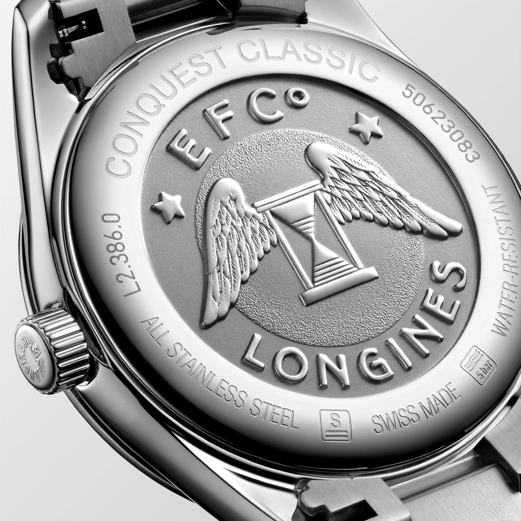 LONGINES CONQUEST CLASSIC 34MM MUNDLEPERS DIAMANTI Quartz Steel L2.386.0.87.6