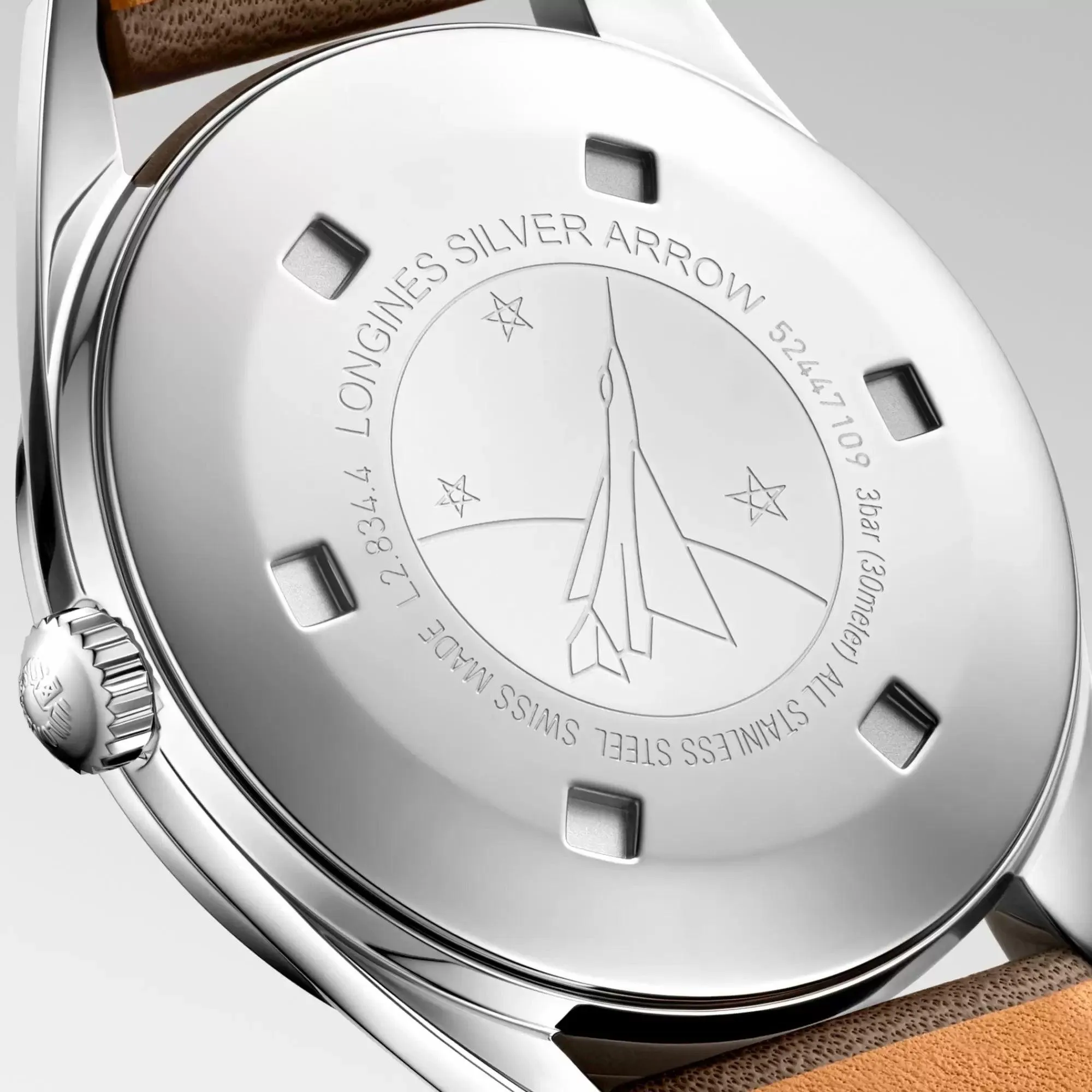 LONGINES SILVER ARROW 38.5MM Silver Automatic Silver Steel L2.834.4.72.2