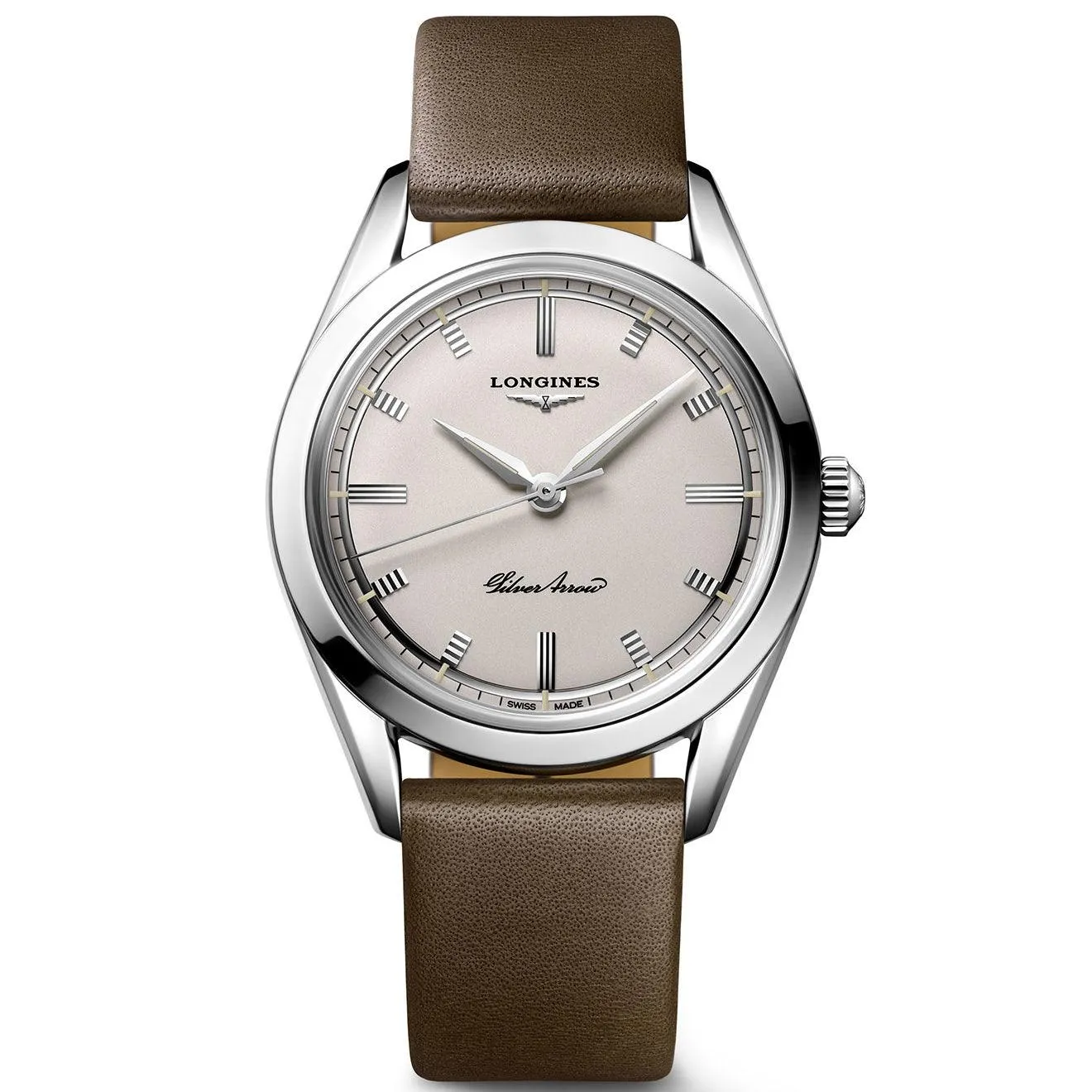 LONGINES SILVER ARROW 38.5MM Silver Automatic Silver Steel L2.834.4.72.2