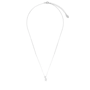 LUXURY LETTERS B INITIAL PENDANT SILVER