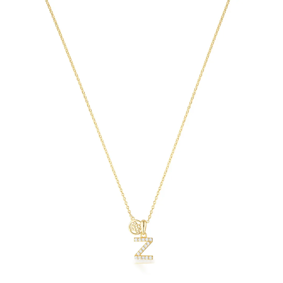 LUXURY LETTERS Z INITIAL PENDANT GOLD