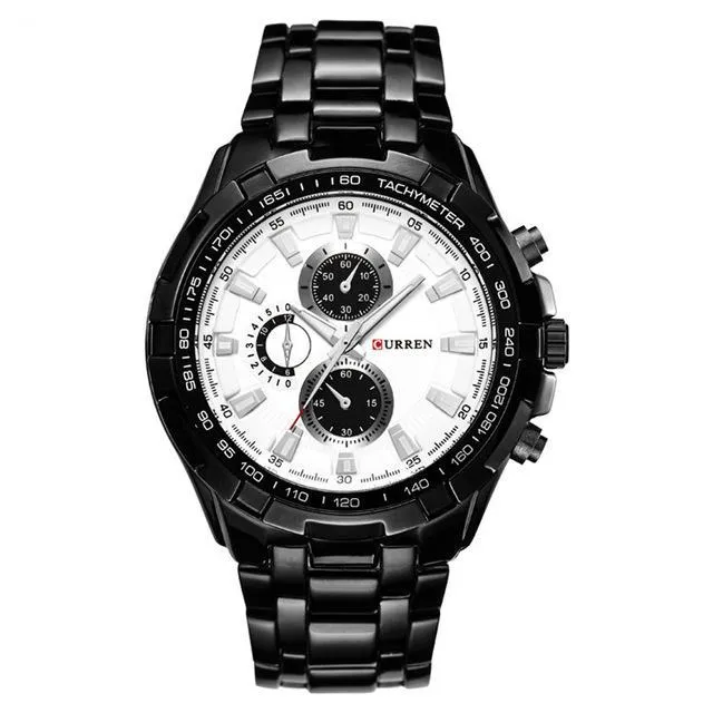 Luxury Mens Quartz Stainless Steel Casual Wristwatch