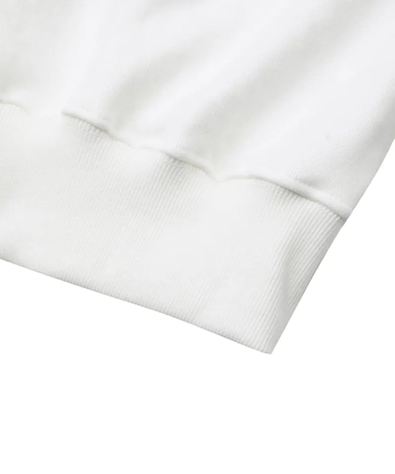 MACKY Golf: Tennis Court Sweatshirt - White