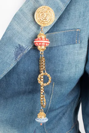 Magic Saucer Chain Brooch