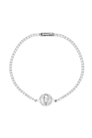 MAJESTY FRESHWATER PEARL BRACELET SILVER
