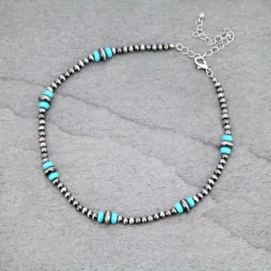 Melton Navajo Style Pearl & Saucer Choker