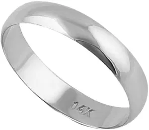 Men’s or Women's 10K Yellow or White Gold 5MM Classic Plain Simple Wedding Band byJewelMore