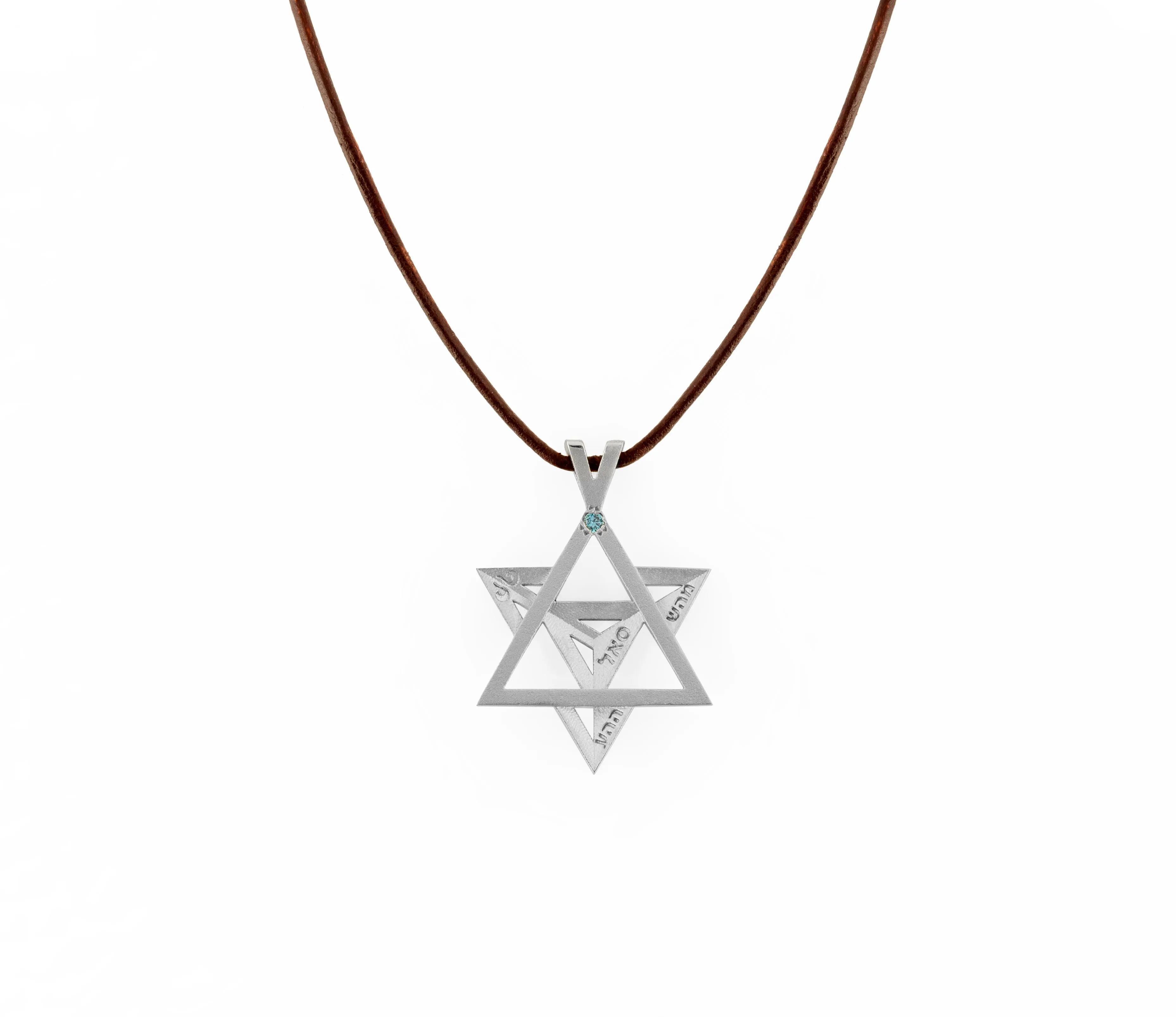 Merkavah set with Blue Colored Diamond