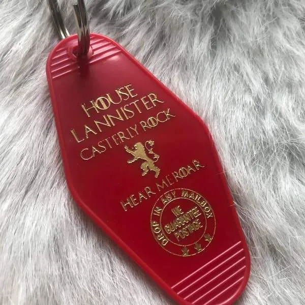 Motel Key Fob | House Lannister, Game of Thrones - CLEARANCE