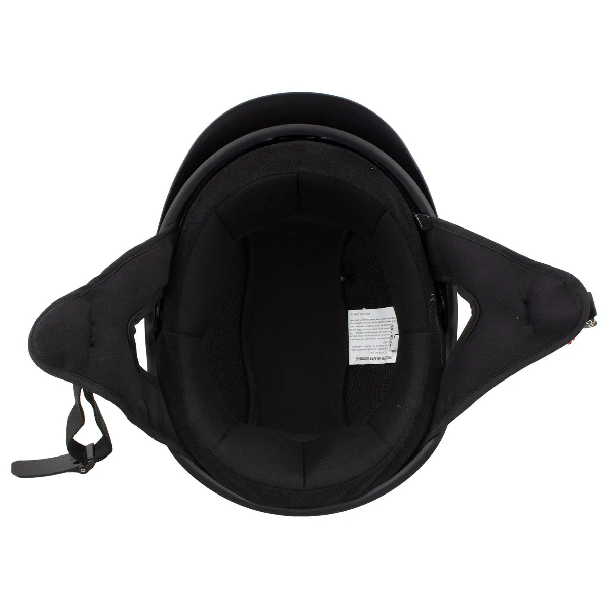 MPH9718DOT Dot Approved Matte Black 'Momentum' Half Face Motorcycle Helmet for Men and Women Biker w/ Drop Down Tinted Visor