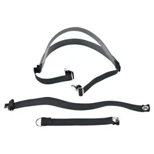 MSA Cradle Suspension Head Harness, Buckle Closure, Black, 480234