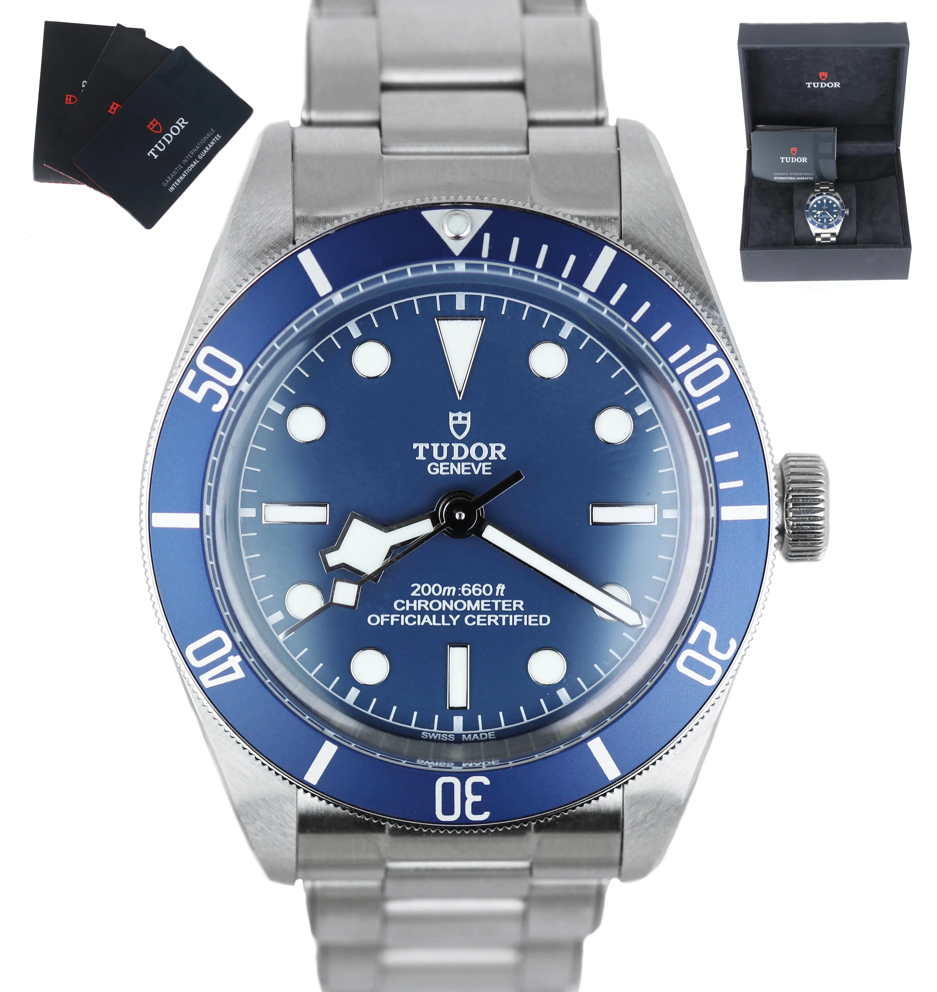NEW 2020 Tudor Black Bay Fifty Eight 58 BLUE Stainless Steel 39mm Watch 79030 B