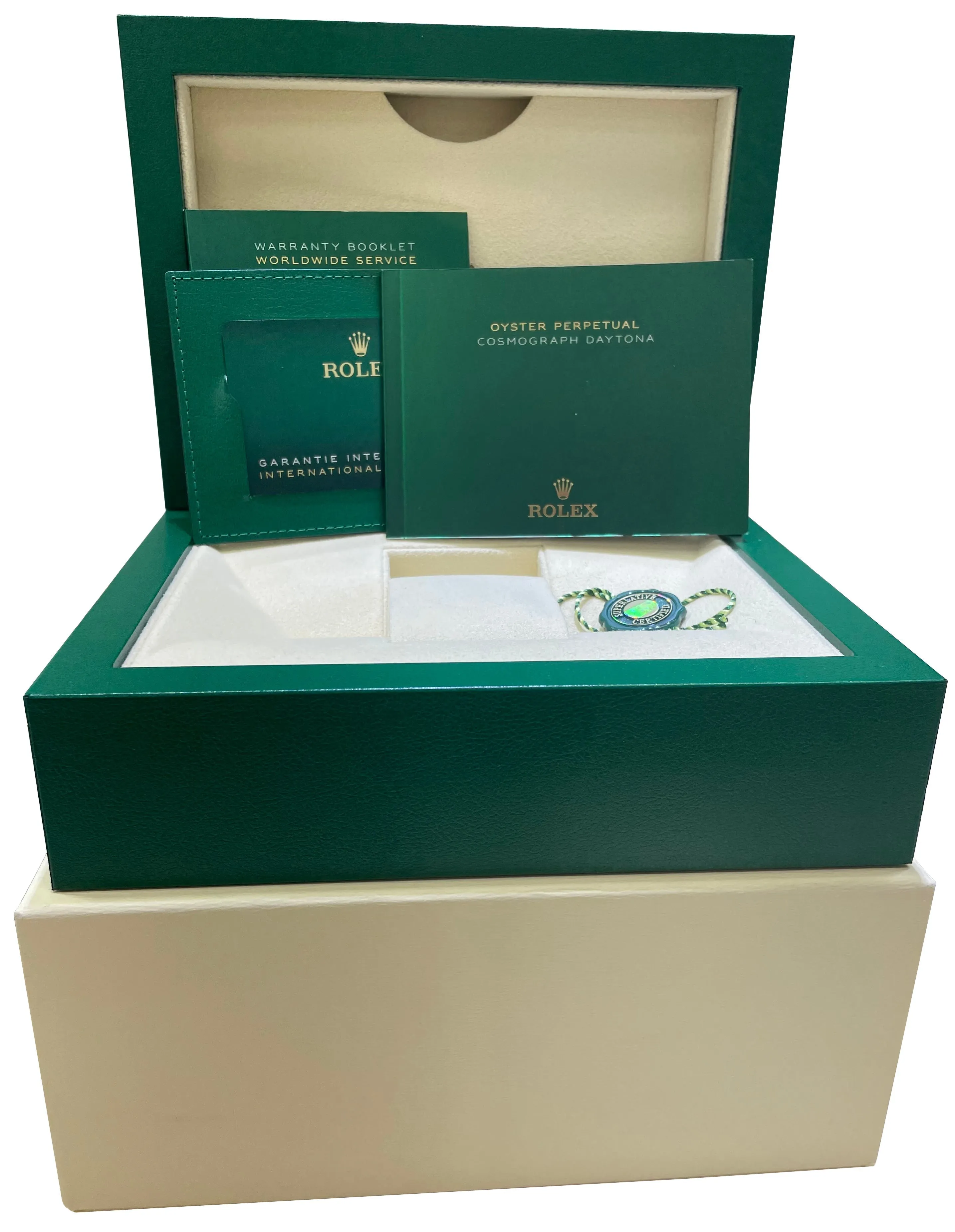 NEW Rolex Daytona GREEN DIAL 40mm Yellow Gold Chronograph Watch 116508 B P