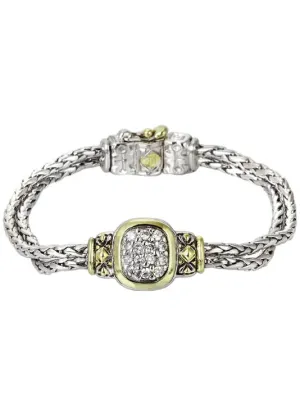 Nouveau Collection - Cubic Zirconia Double-Strand Bracelet