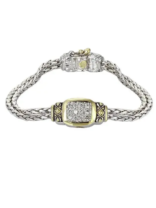 Nouveau Collection - Cubic Zirconia Double-Strand Bracelet