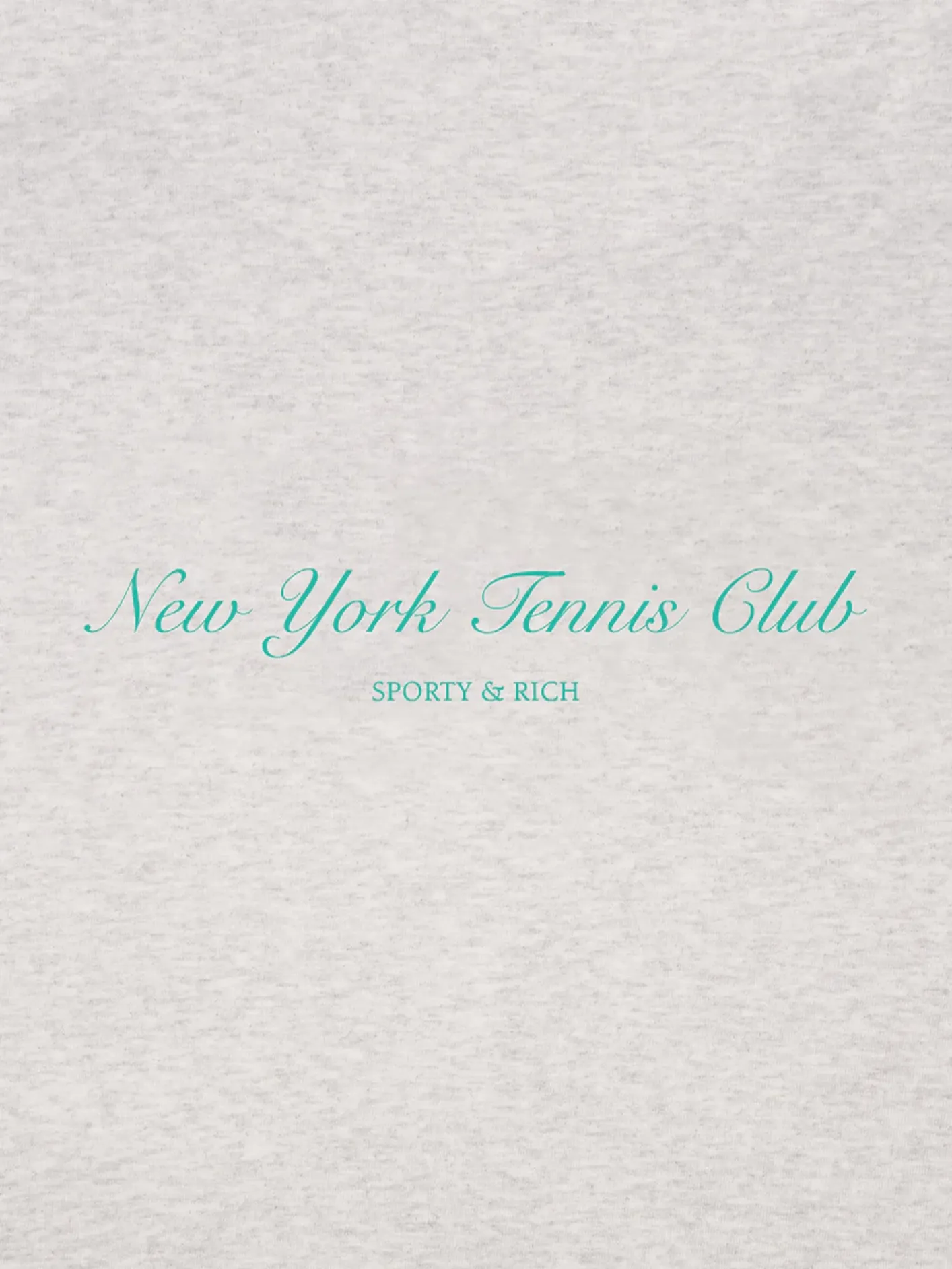NY Tennis Club T-Shirt - Heather Gray/Caribbean