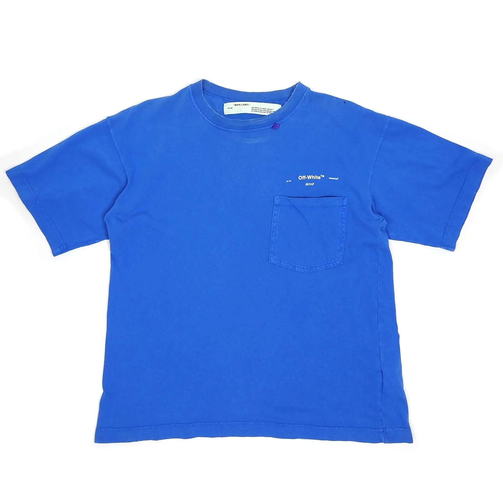 Off-White 2013 80’s Vintage Effect Pocket Tee Size Small