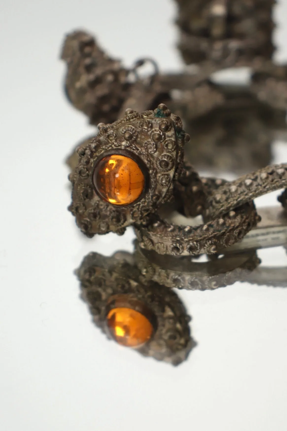 Papa George Etruscan Revival Fob Charm Bracelet