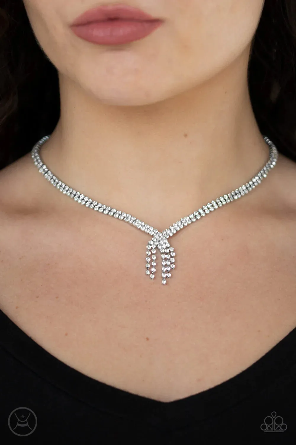 Paparazzi - Ante Up Silver Choker Necklace