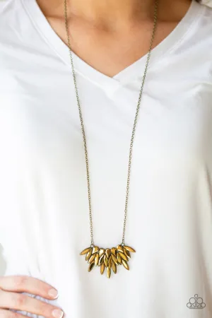 Paparazzi - Crowning Moment - Brass Necklace