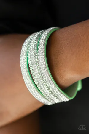 Paparazzi - Dangerously Drama Queen - Green Urban Bracelet