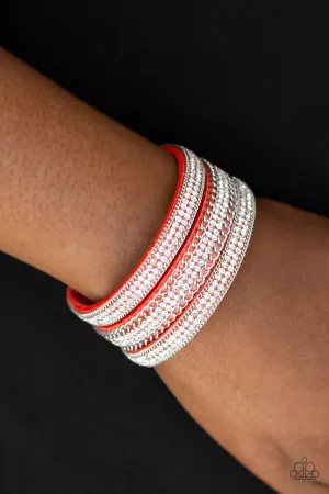 Paparazzi - Dangerously Drama Queen - Orange Bracelet