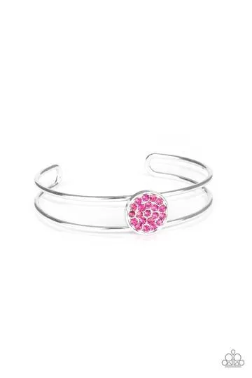Paparazzi - Dial Up The Dazzle - Pink Bracelet