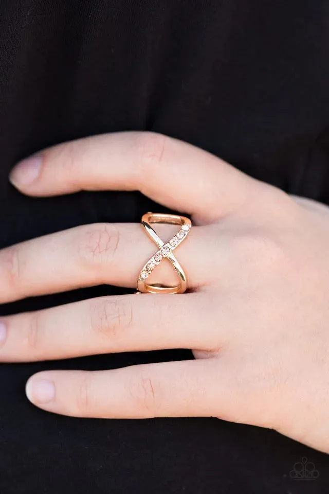 Paparazzi - Forever and Ever - Gold Infinity Ring