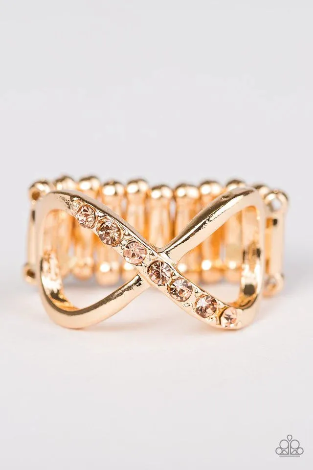 Paparazzi - Forever and Ever - Gold Infinity Ring