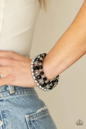 Paparazzi - Gimme Gimme - Black Infinity Bracelet