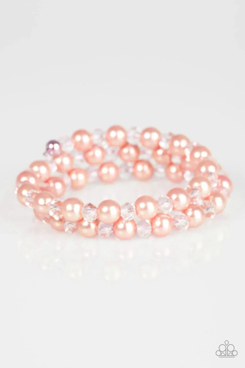 Paparazzi - Modestly Modest -Orange Pearl Bracelet