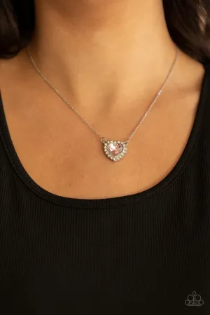 Paparazzi - Out Of the GLITTERY-ness of Your Heart Pink Necklace