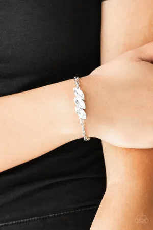 Paparazzi - Pretty Priceless - White Rhinestone Bracelet