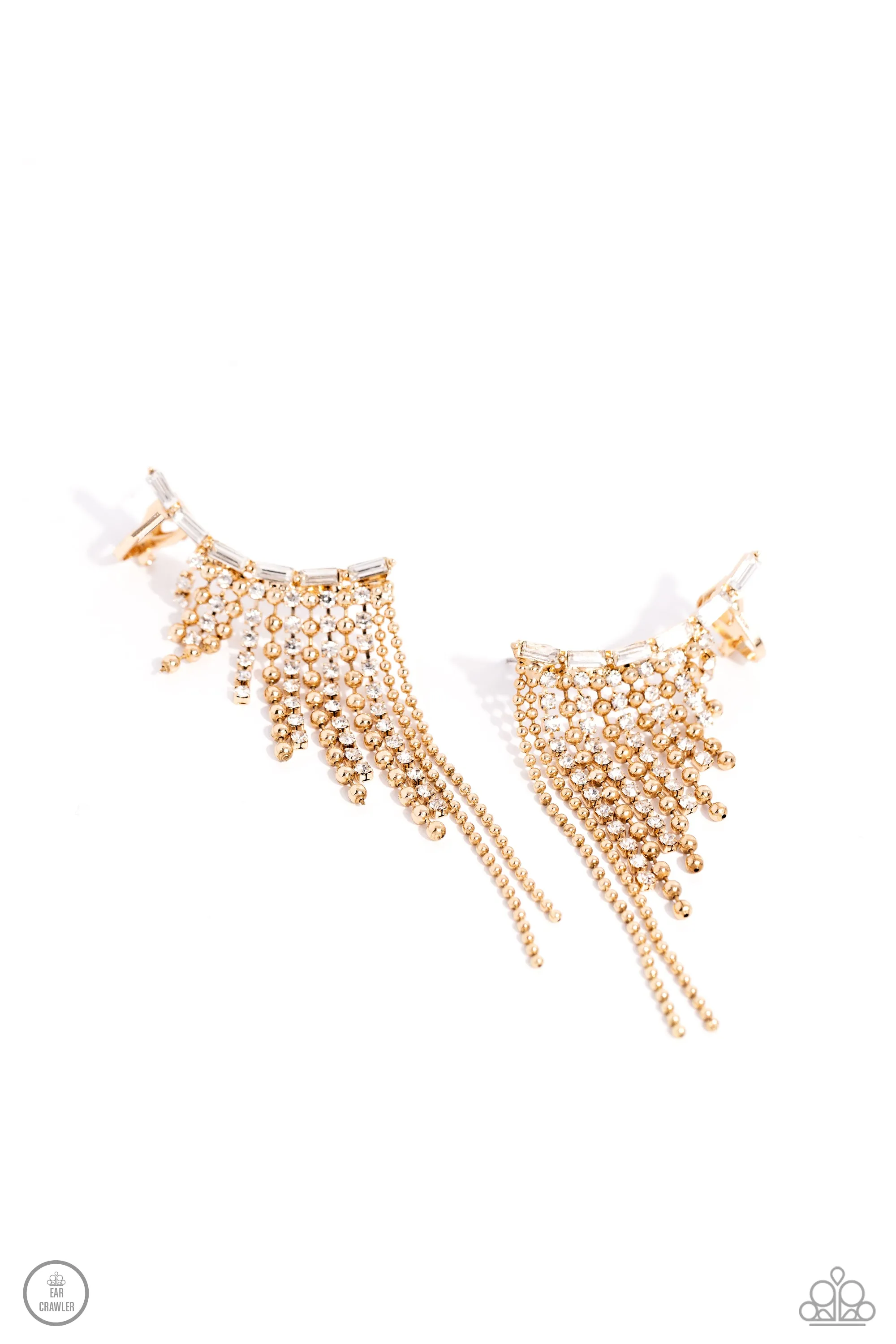 Paparazzi - Tapered Tease - Gold Ear Crawlers