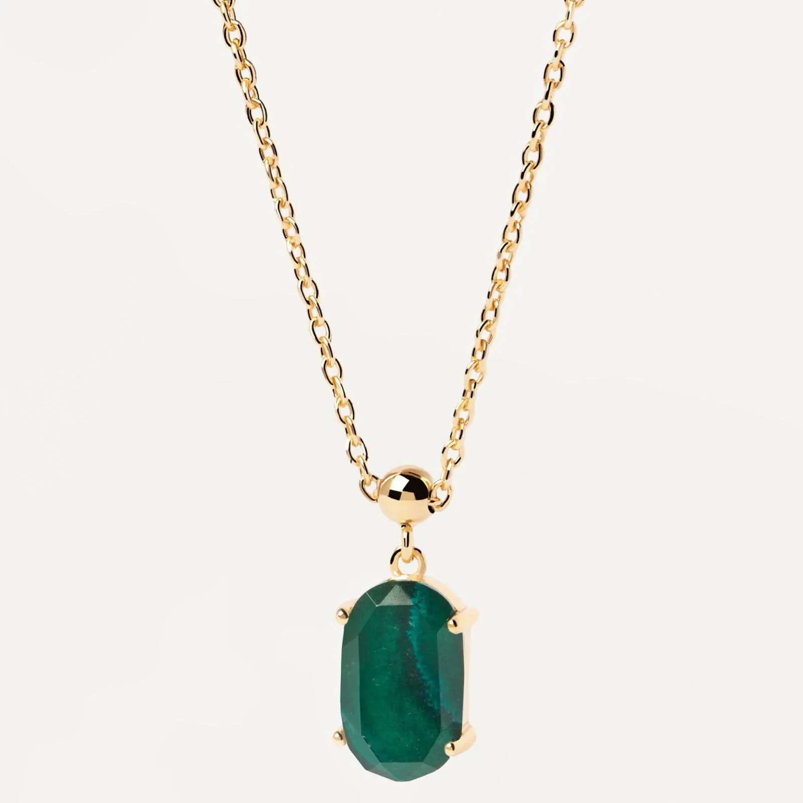 PDPAOLA Gold Malachite Charm
