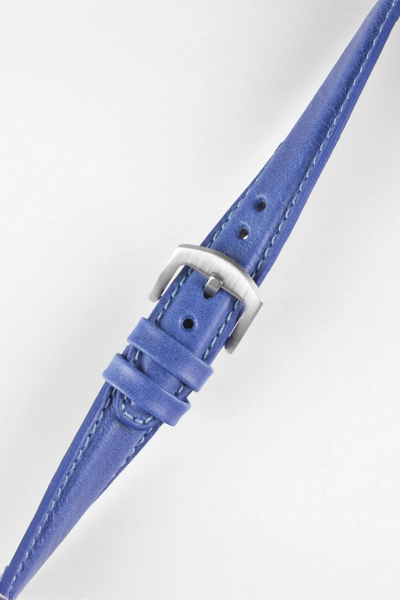 Pebro CADW Padded Vintage Leather Watch Strap in ROYAL BLUE