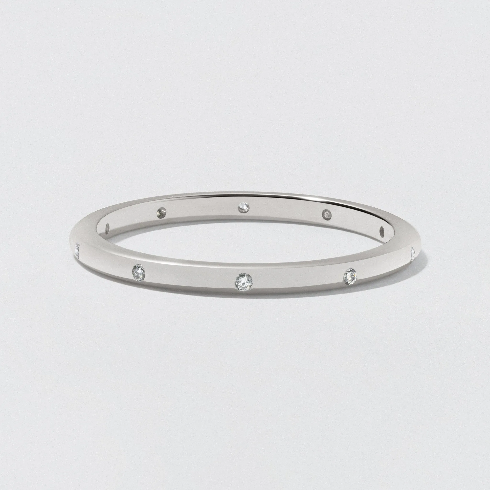 Platinum Diamond Wedding Band - Polished 1.5mm